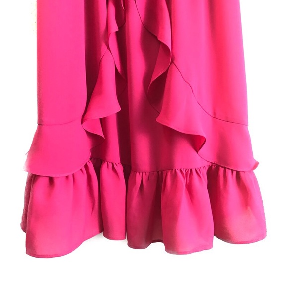 Max and Cleo Fuchsia Ruffle Dress - Picture 7 of 8